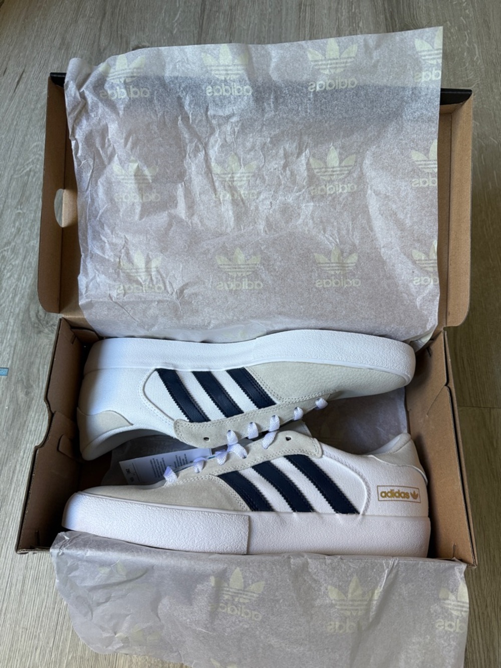 NWB adidas Matchbreak Super Men’s 11 Womens 12.5 white navy skateboarding canvas - Picture 7 of 13